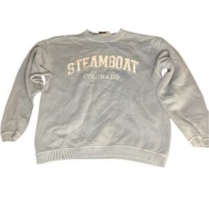 Vintage Steamboat Colorado Blue Sweatshirt